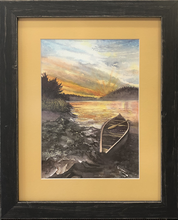 Sunset Canoe